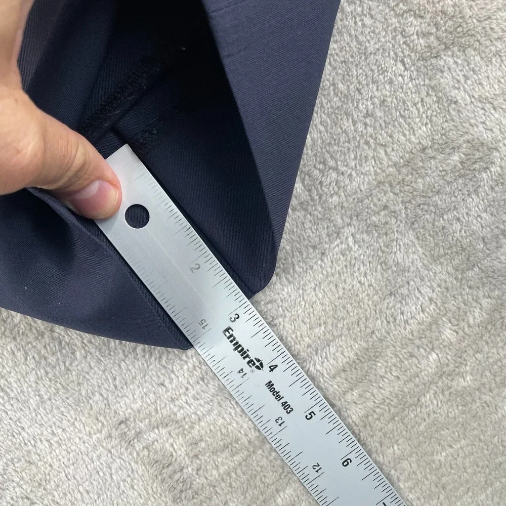 BANANA‎ REPUBLIC MARZOTTO 120s Wool Italian Pants 35x27 Navy Slim Fit Trousers